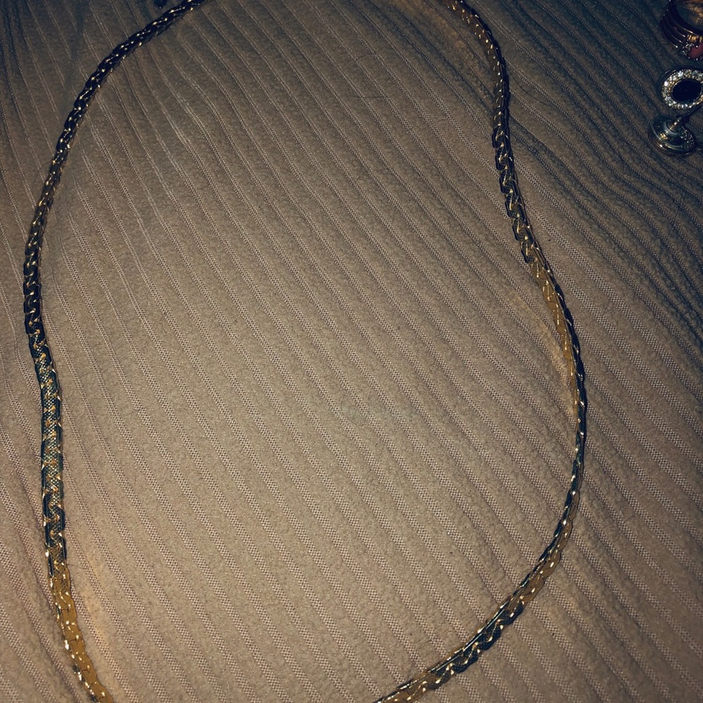 Avon gold necklace long